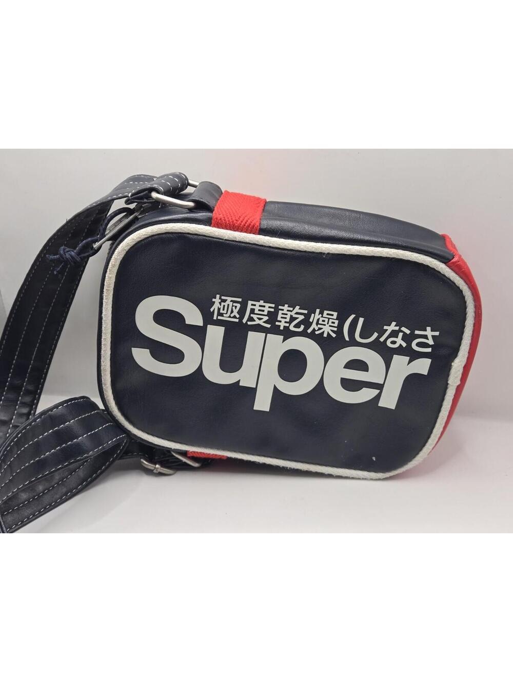 Superdry Unisex Festival Bag Navy Blue Red White Mini Alumni Crossbody Side Bag
